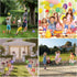 50 Pcs Pinwheels, Wind Spinners and Party Favors for Kids, Outdoor Decorative Pinwheels for Yard and Garden