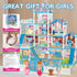 OCTERIC Girls,13 2 3 4 5 6 7 8 9 10 OCRETIC Doll House for Rooms Dollhouse with Dolls, Lights, Figure