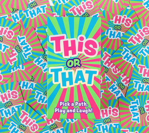 This or That Party Game Family Card Game with Easy Either/Or Choices | Fun Guessing Game for Kids, Teens & Adults Where