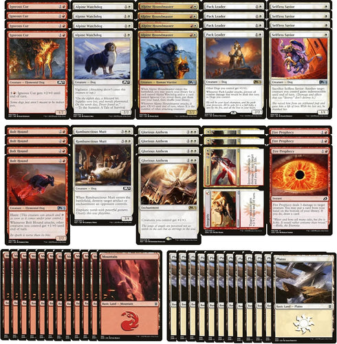 Magic The Gathering Dog Deck - Boros - Red White - Custom Built - Very Powerful - Modern Legal - 60 Card!