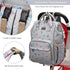 GAIVP Backpack Diaper Bag for Women, Baby Bags for Girls,Diaper Bag with Changing Pad, and Insulated Pockets-Grey