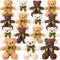 HyDren 15 Pieces Plush Stuffed Bears - 10 Inch Cute Soft Bear Toy with Bow Tie for Gifts