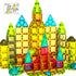 PicassoTiles Magnetic Tile 24pc Mini Diamond Magnetic Building Blocks Set Travel Size
