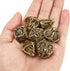 Metal Skull Dice Set, Hollow Multi-Sided Dungeons & Dragons Dice, 7CPS Role-playing Dice Set, Ancient Bronze