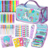 Set 4 5 6 7 8 Set 4-6-8-10 Washable Markers with Glitter Unicorn Pencil Case, Art Supplies for Kids Ages Years Old
