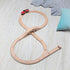 Set (22 Melissa & Doug Classic Wooden Figure Eight Train pcs)