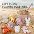 11Pcs Set,Silicone MarcZero Silicone Beach Toys,Collapsible Sand Bucket,Modern Baby Beach Toys,Travel Friendly Beach