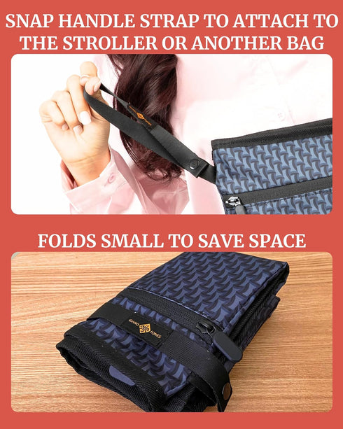 Wet Dry Bag - Waterproof Wet Bag for Travel, Swimsuit, Diaper, Clothes, Period Underwear Organizer