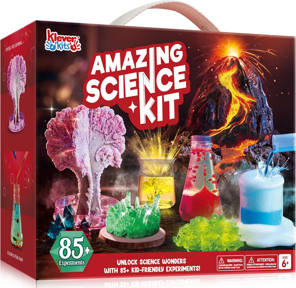 Klever Kits Amazing Science Kits with 85+ Experiments, STEM Activities for Kids Aged 6-8+