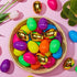 150PCS 2.3" 144PCS 6PCS JOYIN Easter Eggs, Plastic Colorful with Golden Eggs Bulk Empty Fillable for Easter Hunt Party