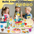 Kaelinda 77 4 1 Sets 2-4-8, 3 4 5 6 Pcs in Playdough for Kids Age Dough Accessories Tools Kit, Ice Cream, Noodle Cake