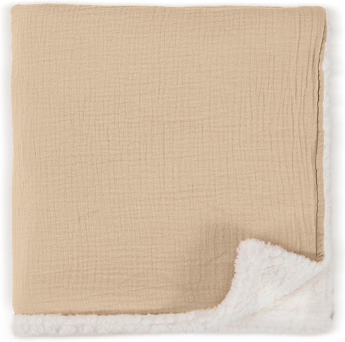 Soft Muslin Cotton Baby Blanket - Breathable and Lightweight Blanket Keeps Your