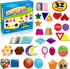 32 Shape and Color Magnets with Real World Objects for Preschool Learning and Associative Memory