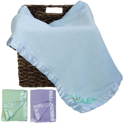Bamboo Rayon Soft Light Blue Toddler Security Blanket - Thermal Sky Blue