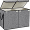 YOLOXO Large Kids Toy Box Chest Storage organizer with Double Flip-Top Lid