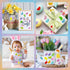 1000 Easter Jelly Bean Sticker - Pcs Easter Candy Sparkle Glitter Waterproof Vinyl Reusable Laptop Sticker Coloring