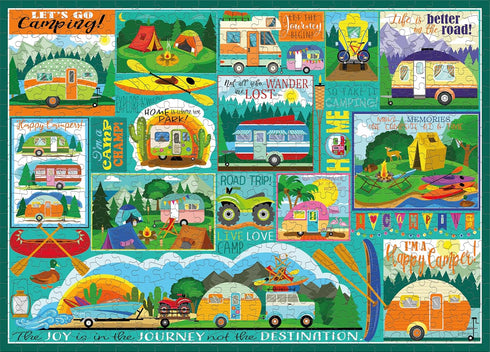 500 Ceaco - Tracy Flickinger - Camping Road Trip - Larger Piece Jigsaw Puzzle