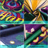 Blulu Mardi Gras Door Cover, New Orleans Carnival Decorative Hanging Welcome Banner Flag for Party