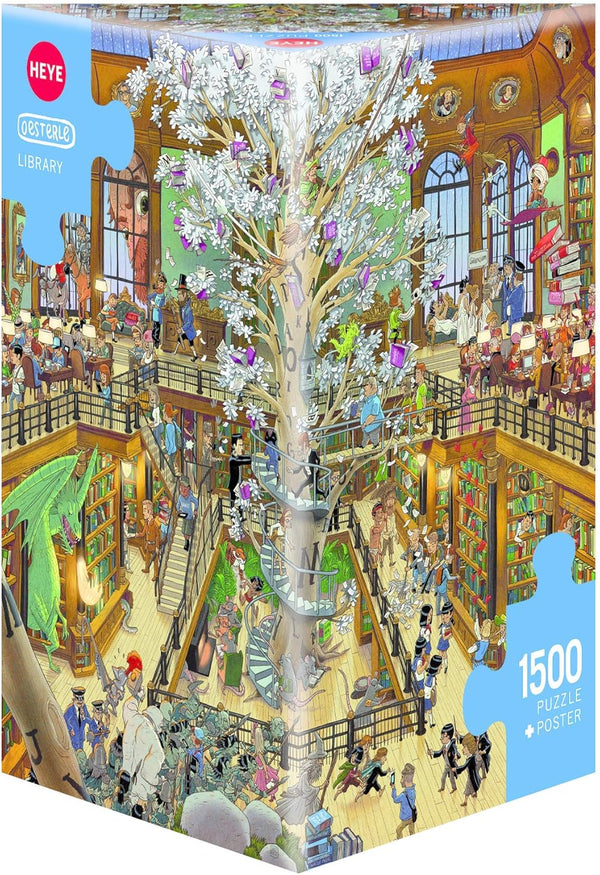 Heye 29840 Library - Oesterle Triangular Puzzles, White