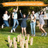 Wooden Tossing Game Set, 12PCS Numbered Block Toss Games with Scoreboard & Carrying Case, Outdoor Lawn Game for Teens,