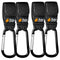 Baby Uma Baby Stroller Hooks for Bags - 4-Pack Clips for Diaper Bag, Adjustable Stroller Straps, Universal Stroller