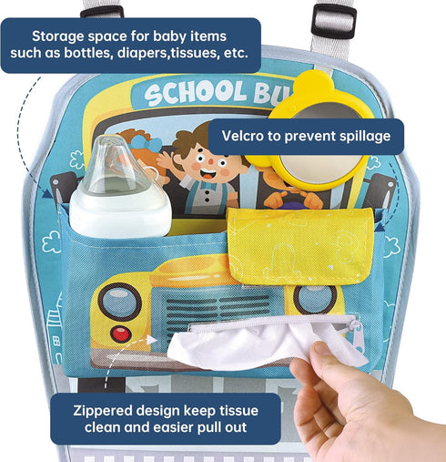 Caterbee Baby Car Seat Toy with Steering Wheel for Travel Fun