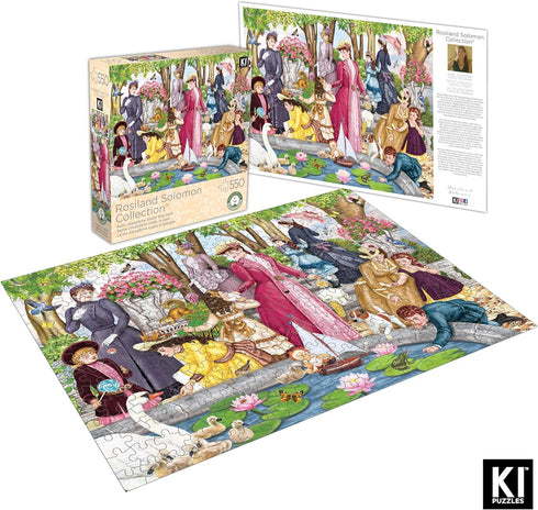 KI Puzzles 550 Piece Puzzle for Adults - Aunt Josephine Visits Rosiland Solomon Victorian Jigsaw 24x18