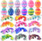 12pcs 3D Printed Prefilled Easter Eggs with Dragons Inside, Magic Toy for