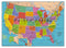 United States of America - 1000 Piece Map Jigsaw - Highways, Rivers, Capitals