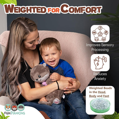 Weighted Stuffed Animals – 4LB Cute Plush Sea Otter for Adults, Teens & Kids