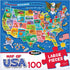 100 24" 18" 6+ RoseArt Map of USA Puzzle for Kids Large Pieces, x Educational United States Puzzle with Fun State