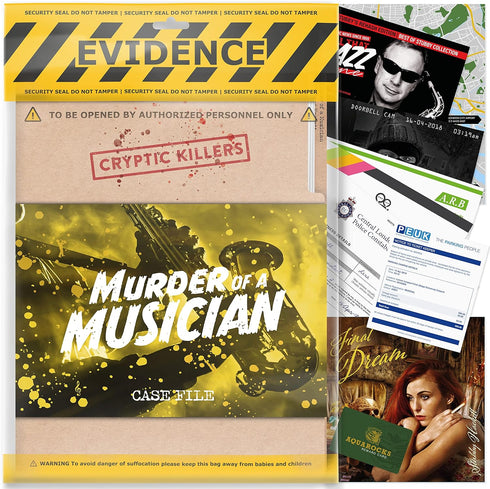 Cryptic Killers Unsolved Murder Mystery Game, Cold Case Investigation, Detective Clues for Individuals & Party Groups