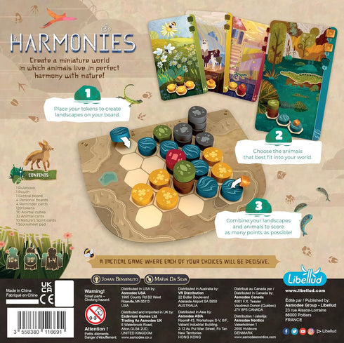 Harmonies Board Game - Create Oneiric Landscapes! Strategic Gameplay for Kids & Adults, Ages 10+, 1-4 Players