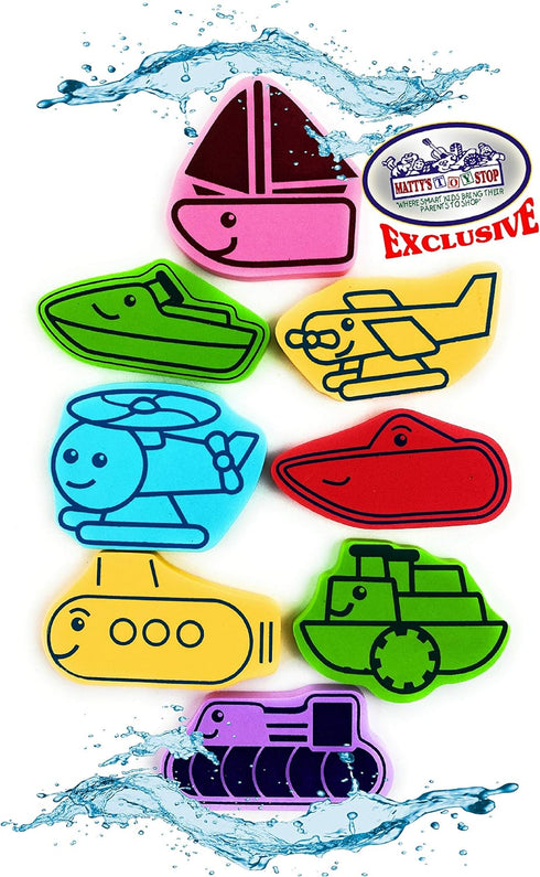 119pcs Set Mtty's Toy Stop Ultimate Bath Toys Featuring Giant Rubber Duck, Bath Stickers, Mirrors, Crayons, Sponge