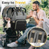 GAIVP Backpack Vacuum Compression Diaper Bag, Expandable Waterproof Baby Travel with Insulated Pockets, Wet-Dry