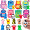 JOYIN 32 Pcs Valentines Day Pop-Eye Cute Keychains with Cards, Fidget Toys