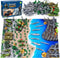 Kusntin Army Men Playset 117 Pcs Military Toy Soldiers Set with Action
