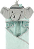 Little Treasure Unisex Baby Cotton Animal Face Hooded Towel, Tribal Elephant, One Size