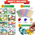 3, 4, 5, 6, 7 Dot Sticker Art Activity - Dinosaurs Dot Art, No Mess Crafts for Kids, Stocking Stuffers Toddlers, DIY