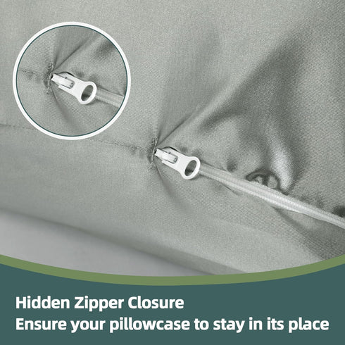 BALAPET Silky Satin Pregnancy Pillow Cover (ONLY Pillowcase), U Shaped Smooth Maternity Pillow Cover with Hidden Zip