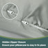 BALAPET Silky Satin Pregnancy Pillow Cover (ONLY Pillowcase), U Shaped Smooth Maternity Pillow Cover with Hidden Zip