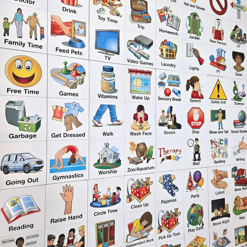 153 pc Daily Visual Schedule Magnets for Kids, Create Healthy Routines, Reminders, and Chore Charts