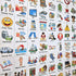 153 pc Daily Visual Schedule Magnets for Kids, Create Healthy Routines, Reminders, and Chore Charts