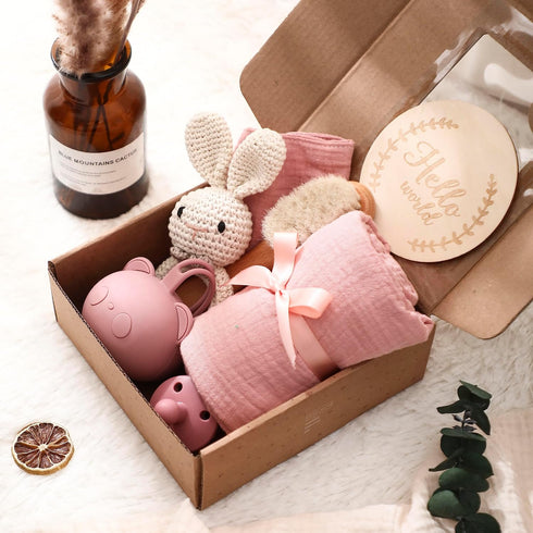 EERKEOD Set Set Set Baby Gift for Newborn New Baby Gift - Newborn Baby Essentials Baby Bath with Baby Blanket Baby