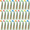 Hungdao Comet Balls - Large Rubber Bouncy Balls with Colorful Streamers, 30 Pcs Party Favors for Kids