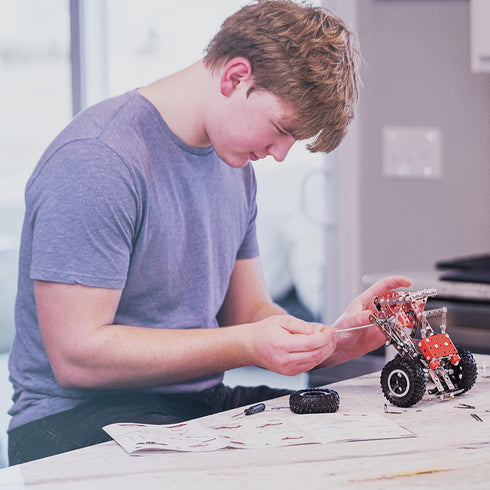 Erector Set for Boys and Girls - Metal Model Kits for Adults, Teens, and Advanced Kids, Build A Car, Plane, or Excavator