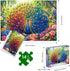 1000 Colorful Peacock Artwork Puzzles for Adults Pieces, Perfectly Letter on Back No Dust, Rainbow Peacock Artwork