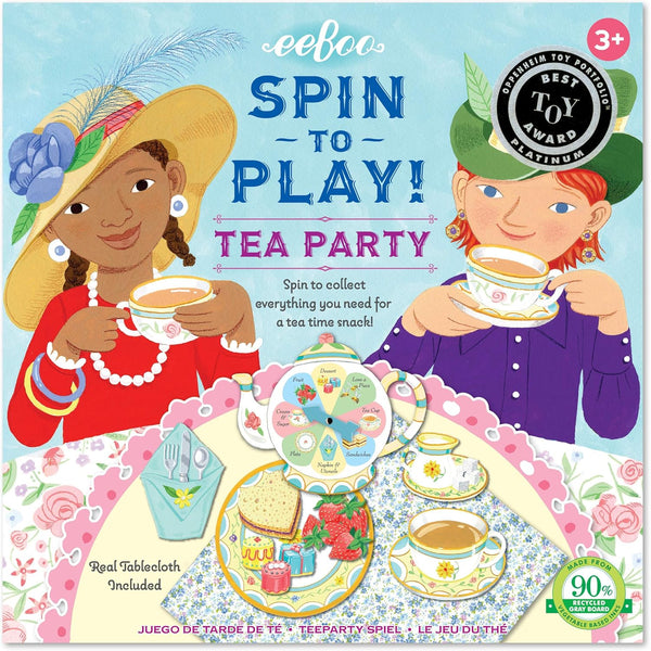 eeBoo Tea Party Spinner Game - Award Winning Social Skills & Patience