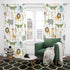 52W 84H Inch MESHELLY Baby Boy Safari Animal Curtains X Rod Pocket Kids Room Decor Woodland Jungle Cartoon Lion
