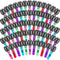 60 Pieces Inflatable Microphones Large Blow up Microphone Assorted Colors Inflatable Microphone